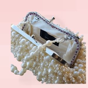 Moni Couture Pearled Evening Purse / Clutch
